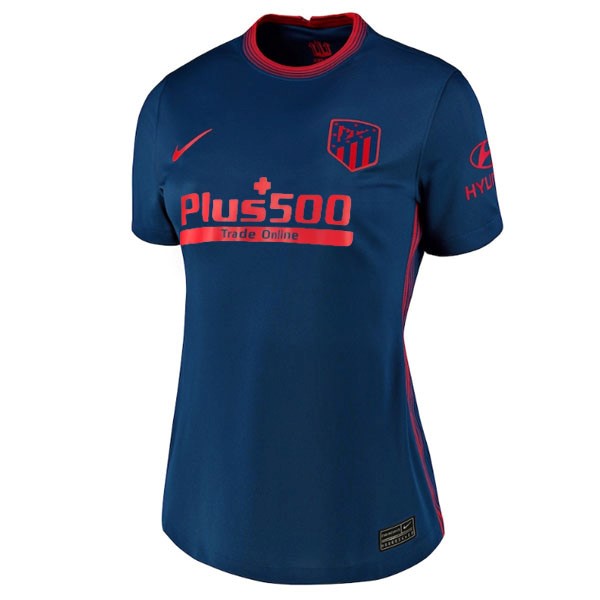 Trikot Atletico Madrid Auswarts Damen 2020-21 Blau Fussballtrikots Günstig